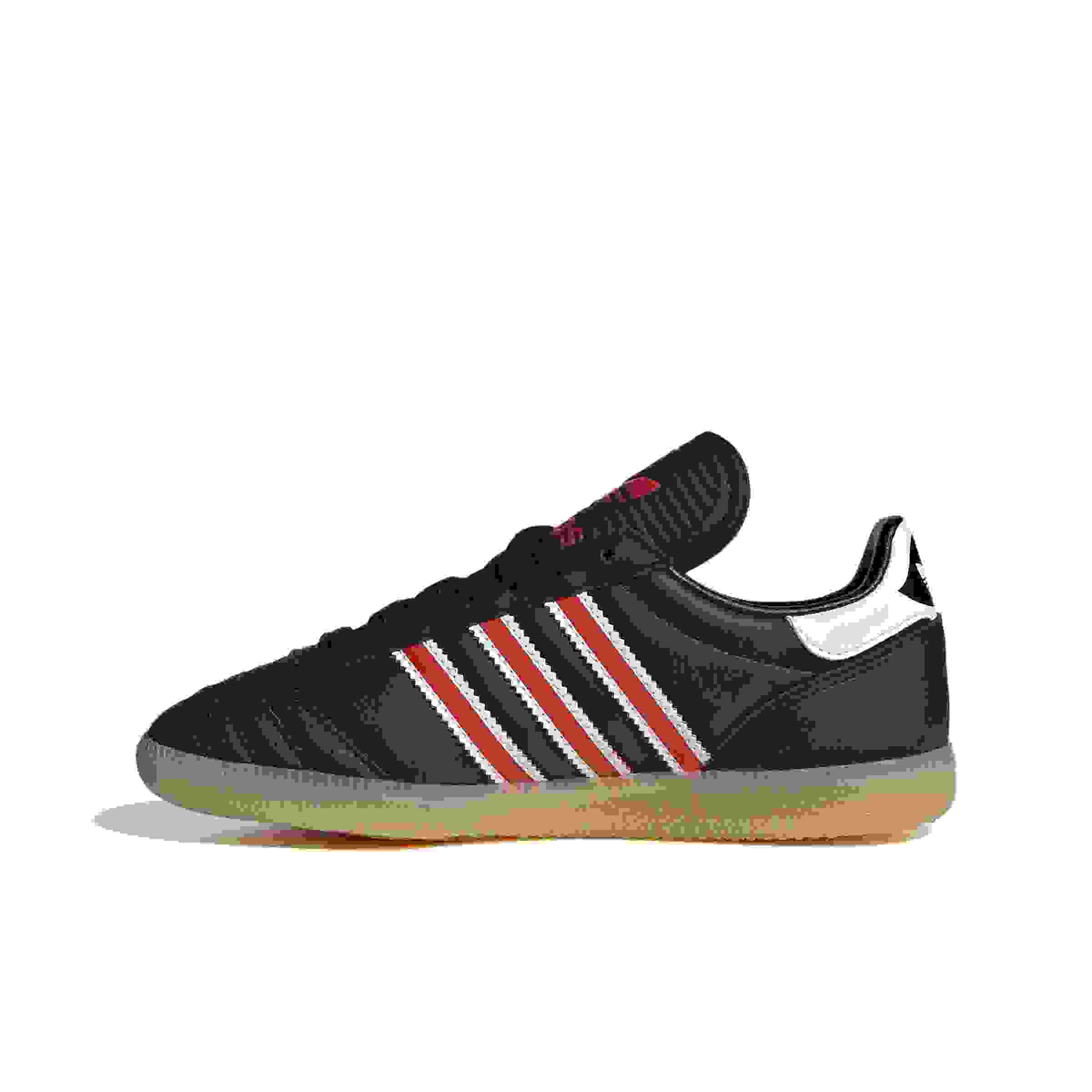 adidas Originals Samba JP Grade School Boys' "Core Black/Red/Gum 3" Shoe